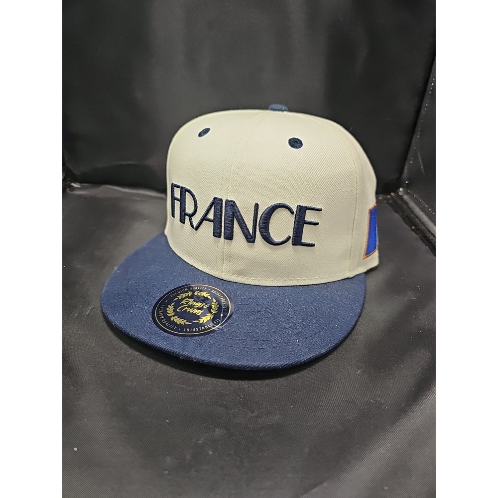FRANCE Rings & Crowns Snap Back Adjustable Embroiled Hat (H-25)